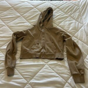 Brandy Melville Tan Hoodie Sweater